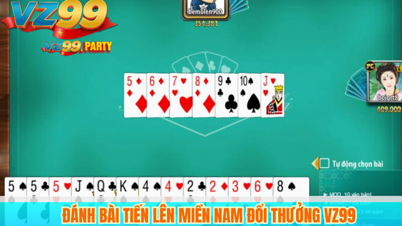 Đánh bài Tiến Lên Miền Nam đổi thưởng VZ99