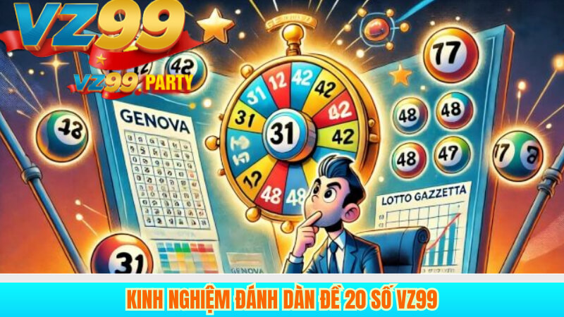 Kinh nghiệm đánh dàn đề 20 số VZ99